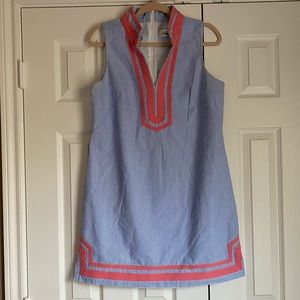 Eliza J Mandarin Collar Shift Dress